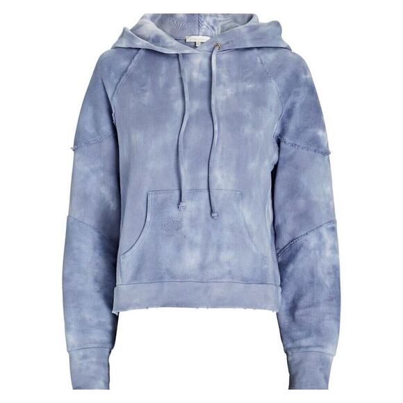 Love Shack Fancy Anarosa Hoodie- Washed Denim Size Small - Picture 4 of 11